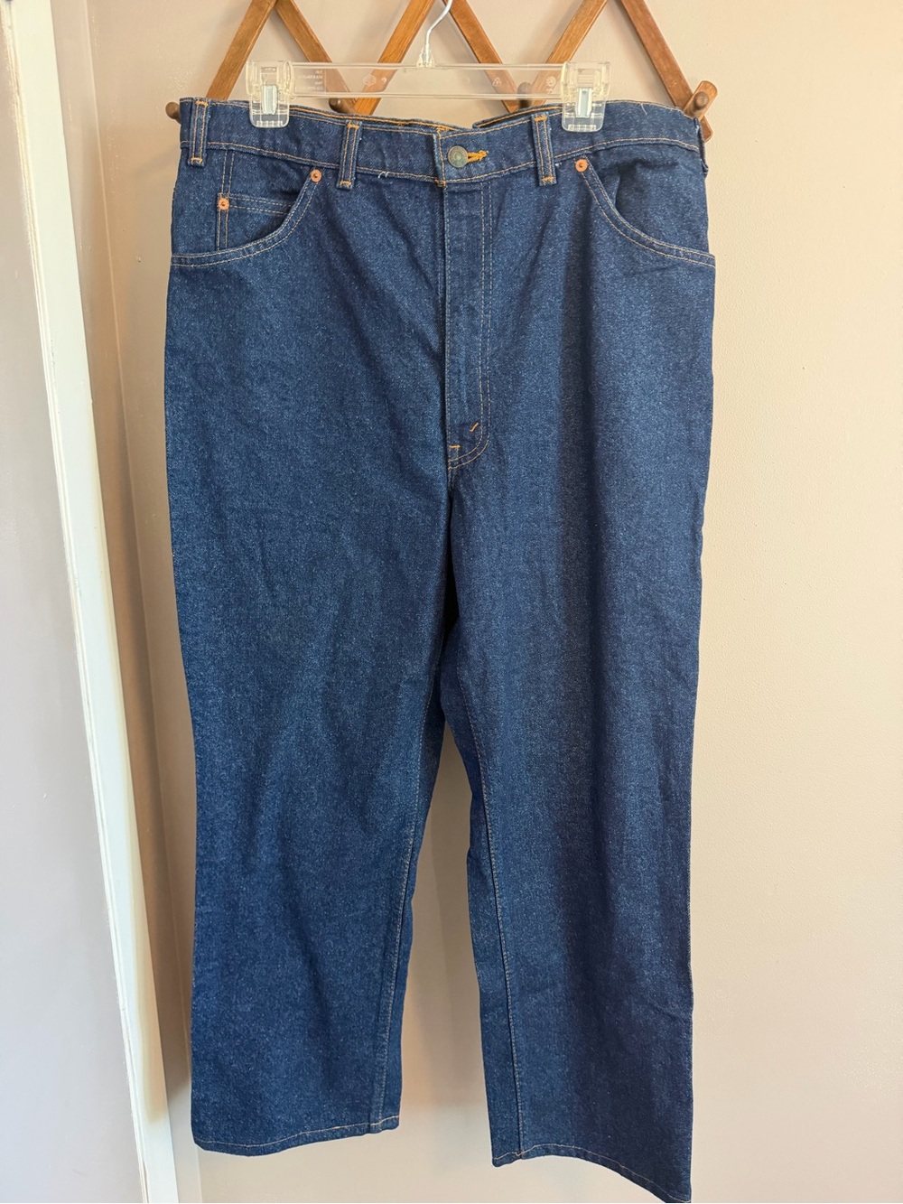 Vintage Levis 619 Orange Tab Jeans Dark Wash Straight High Rise Canada 36